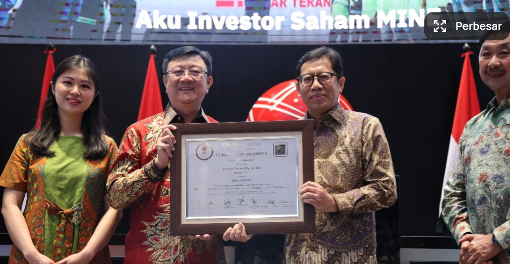 MINE Tebar Dividen Rp14,75 Per Saham, Dana IPO Terserap Penuh untuk Penguatan Ekspansi
