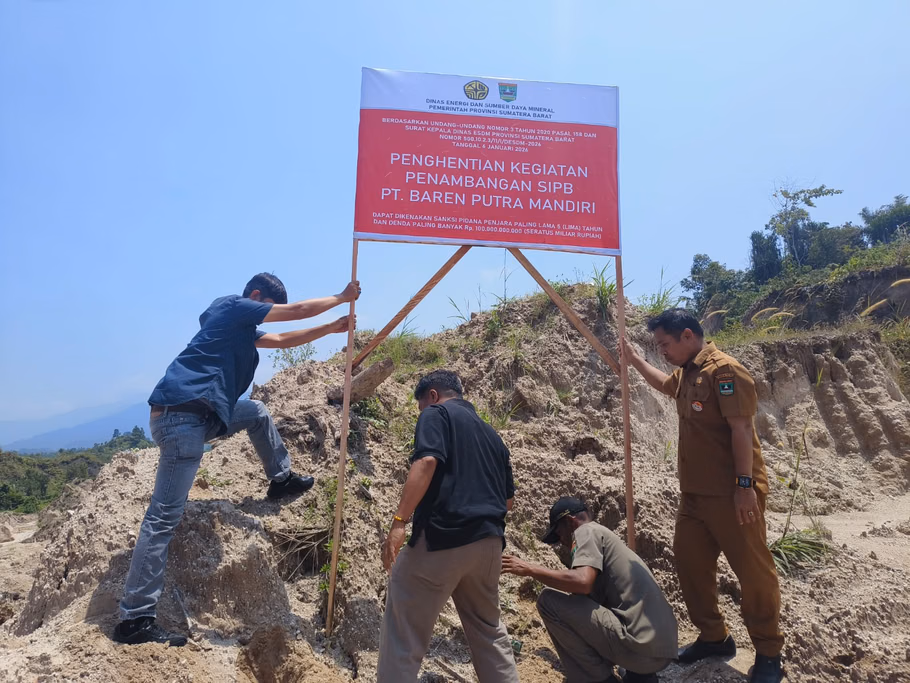 Pemprov Sumbar Hentikan Sementara Operasional Tambang Batuan Bermasalah di Padang Pariaman
