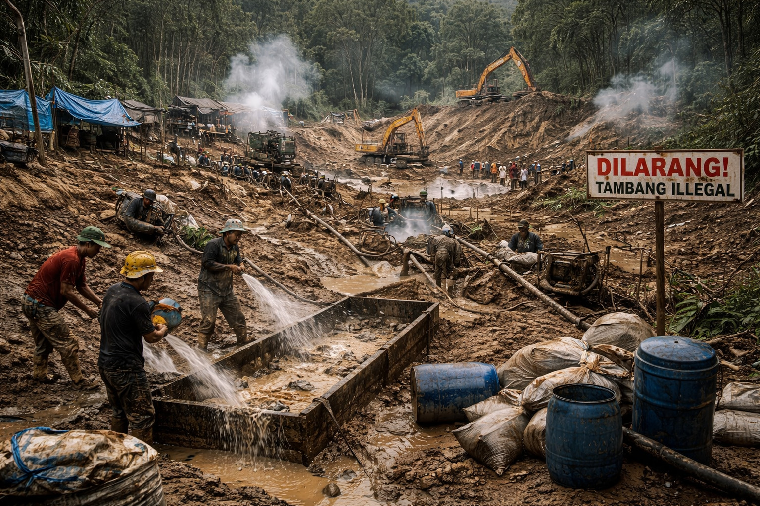 Aliansi Masyarakat Serahkan Bukti Dugaan Tambang Ilegal di Bogor Barat ke Kejari, Estimasi Kerugian Negara Capai Rp49,4 Miliar