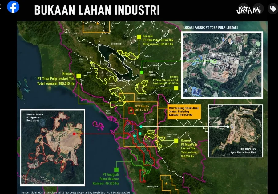 Ekspansi 185 Ribu Hektare Konsesi TPL Bayangi Potensi Konflik Lahan di Tapanuli